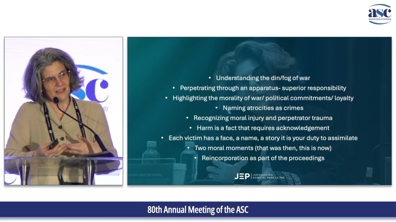 ASC 2025 Presidential Panel: Intersections of Justice, Law, and Policy in Latin America: Emerging...