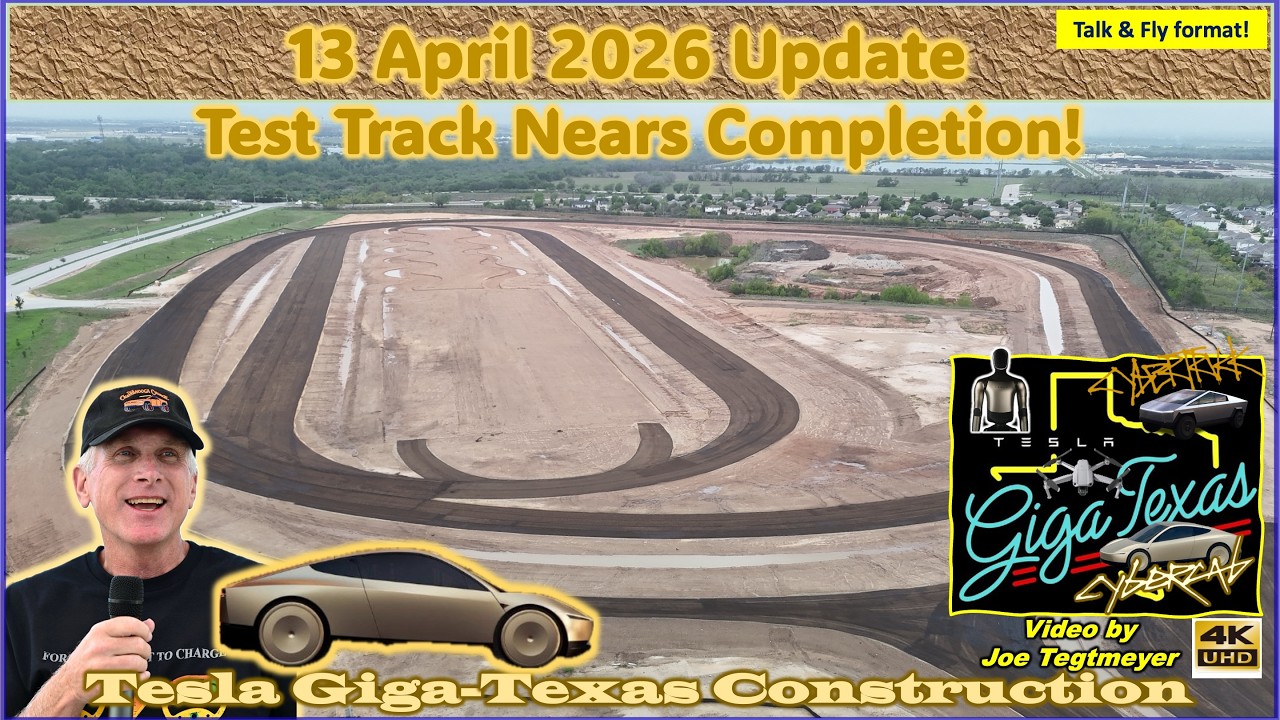 53 Cybercabs, N Campus GeoPier & Slab Work, Chip Fab Prep! 13 April 2026 Giga Texas Update (11:55AM)
