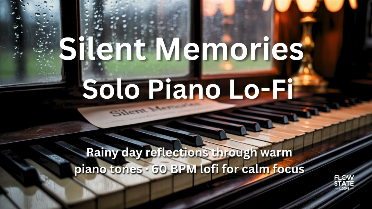 Silent Memories – Solo Piano Lo-Fi | Rainy Day Reflections · 60 BPM Study & Relax