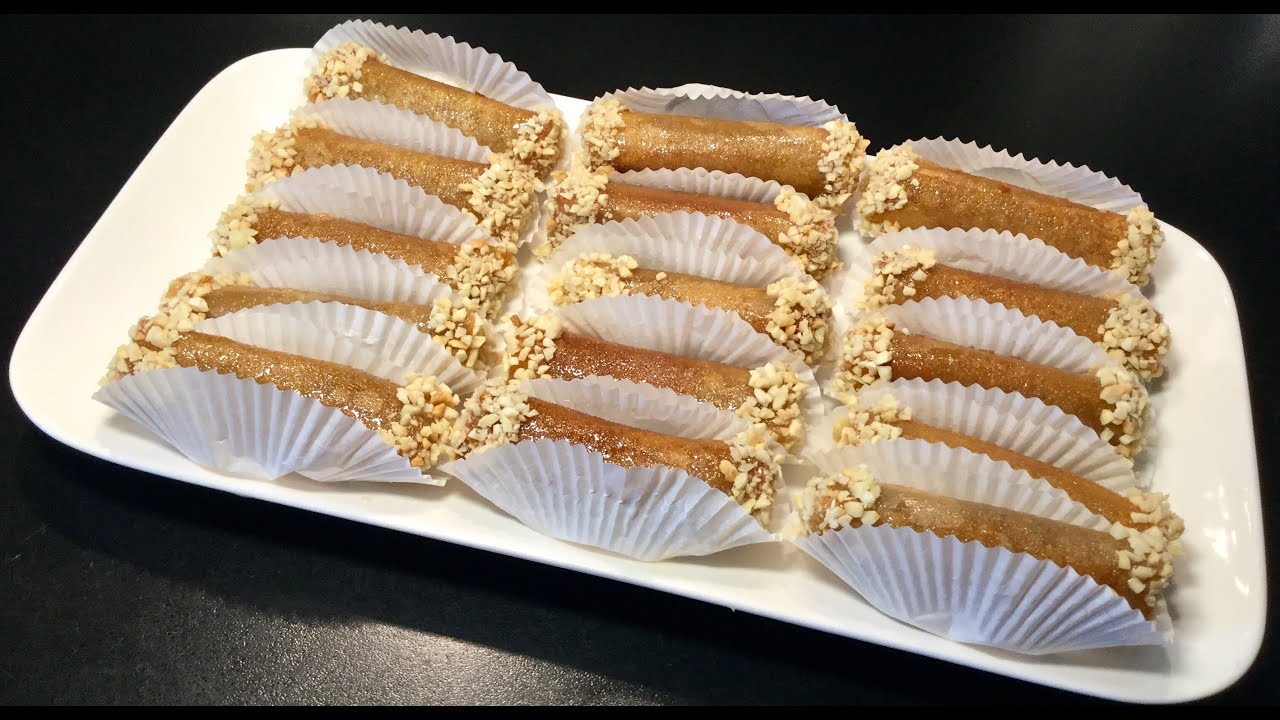 LES CIGARES AUX NOISETTES ET AUX AMANDES RECETTE SPÉCIALE AÏD
