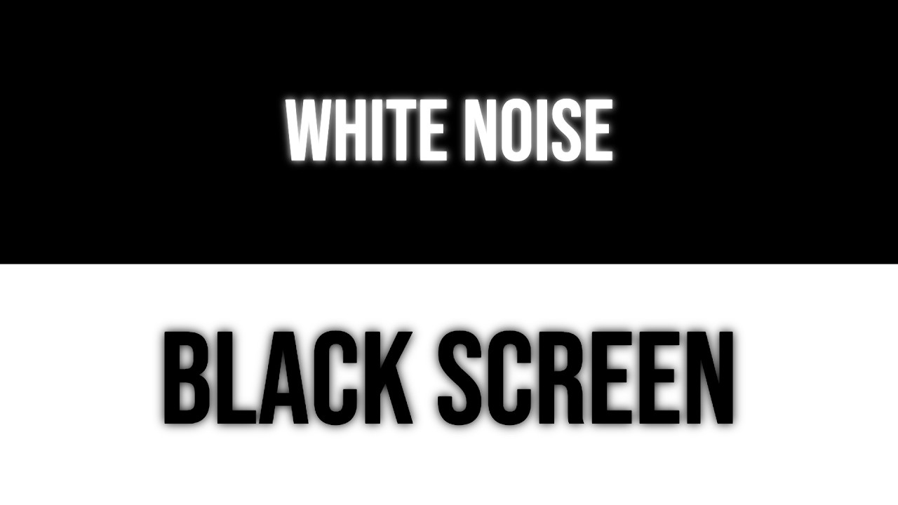 NO ADS - White Noise Black Screen (5 Hours)