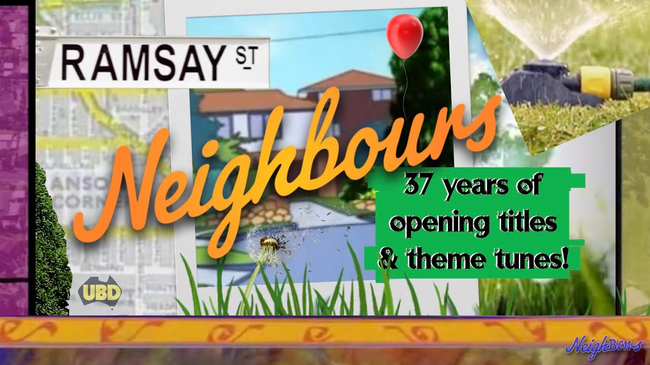 37 years of Neighbours opening titles and theme tunes!