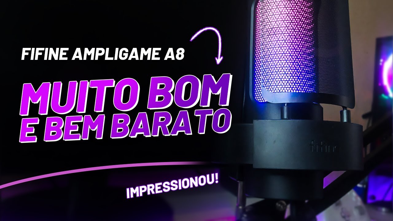 Fifine A8: O Microfone Gamer BOM E BARATO do Aliexpress!