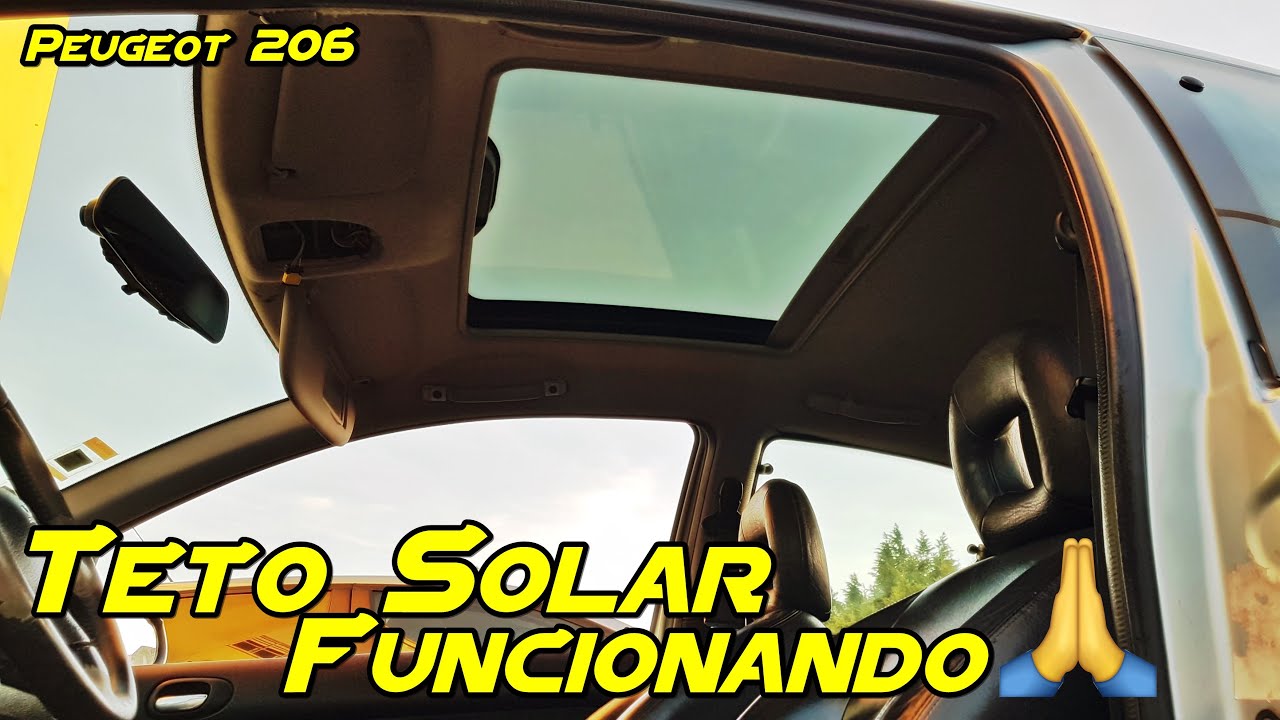 Consertei o Teto Solar do Peugeot 206 (207 quiksilver)