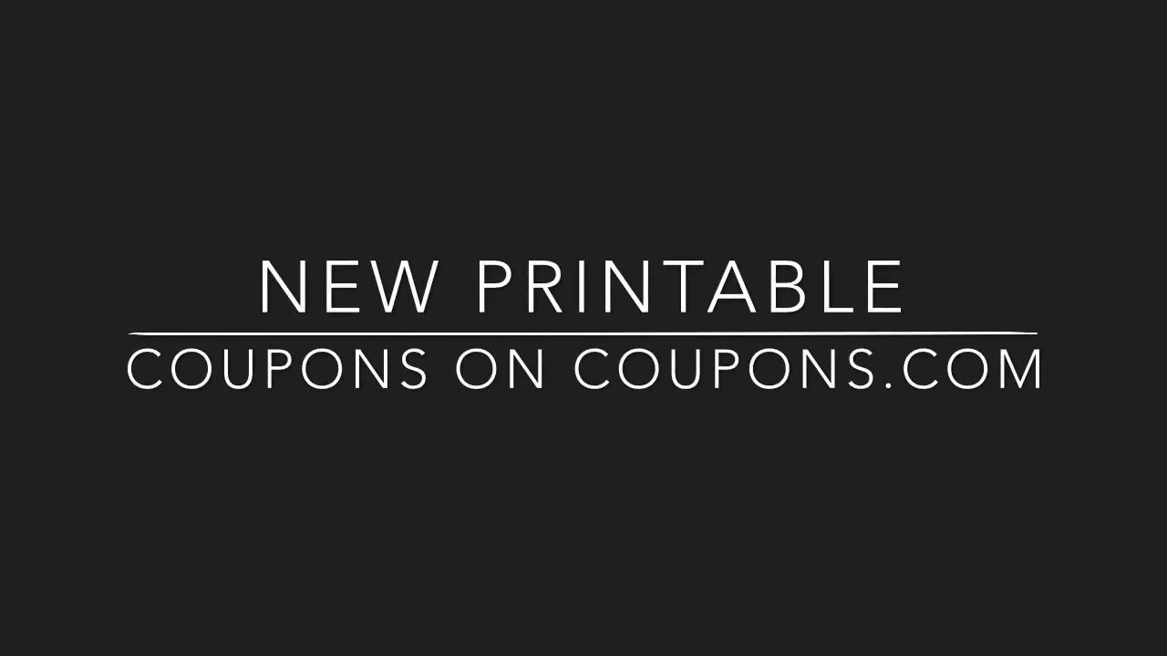 New printable coupons on coupons.com & how to print