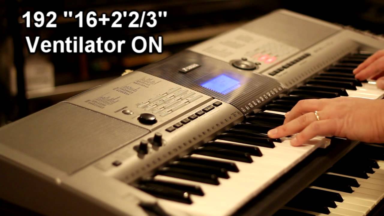 Yamaha YPT-400 organs through Neo Ventilator