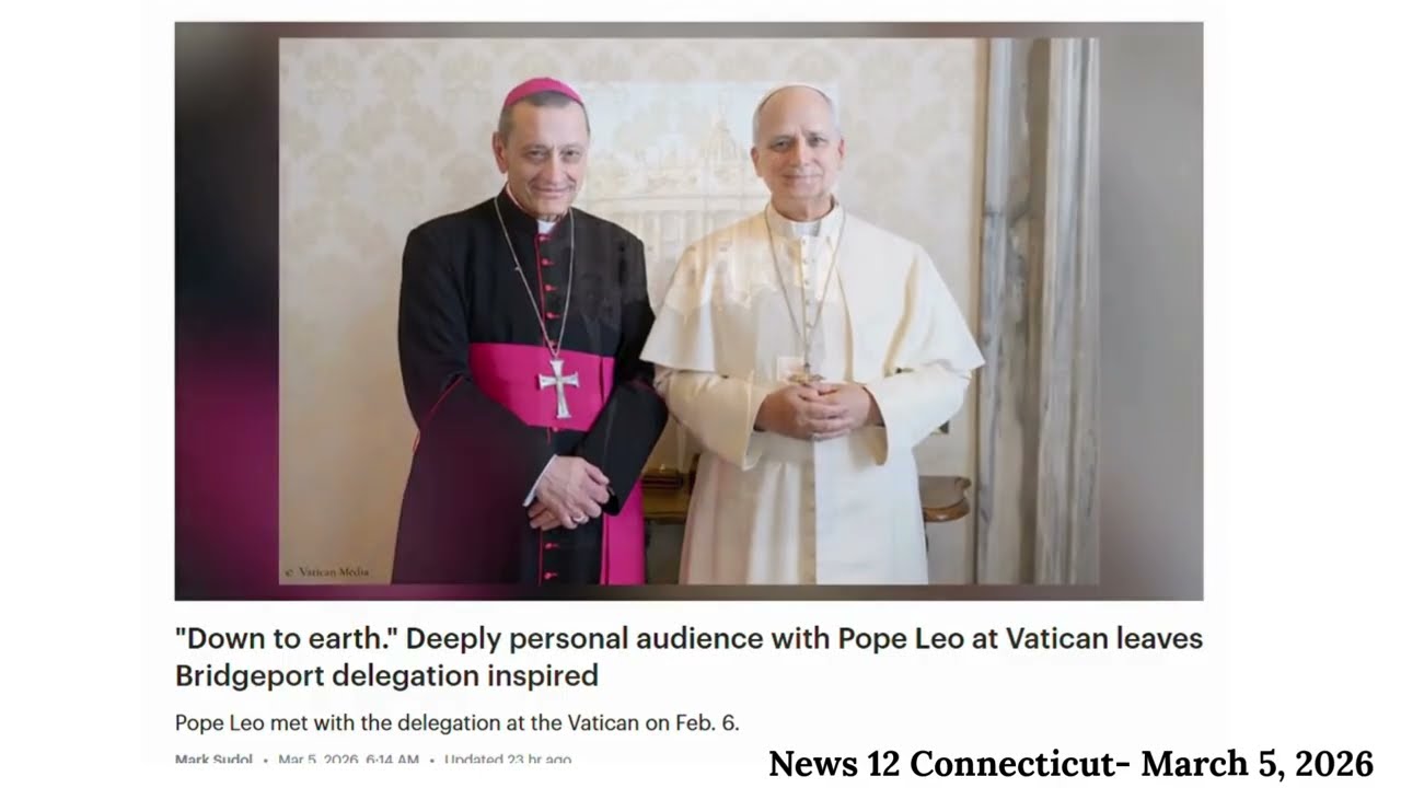 Епископ Фрэнк Каджано в новостях 12 канала, Коннектикут – 05.03.26