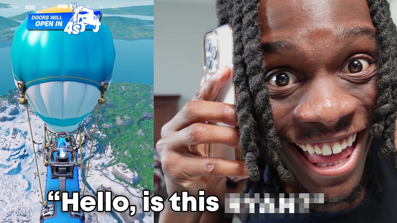 Calling my teammates phone as a creepy stalker in fortnite