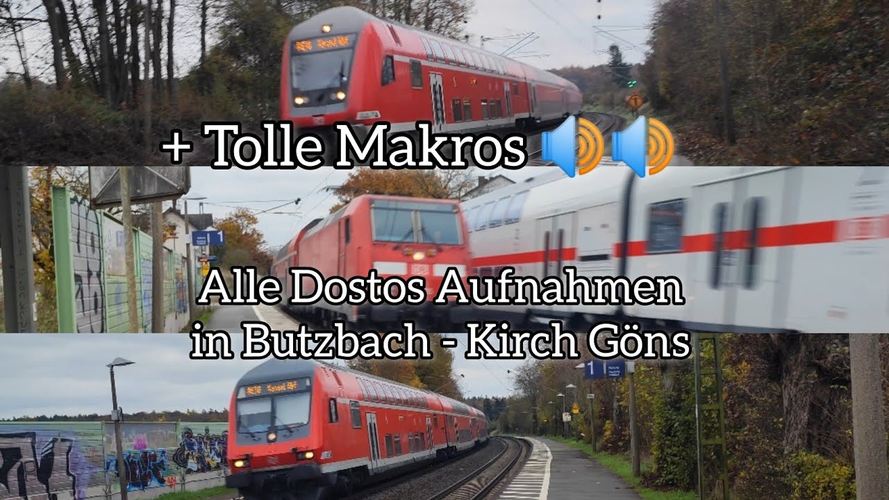 Alle Dostos Aufnahmen in Butzbach - Kirch G&ouml;ns #trainspotting #zug #train #eisenbahn #railway