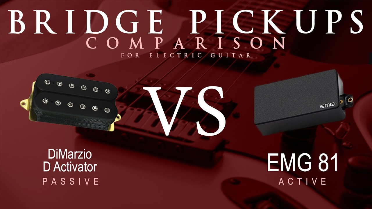 DiMarzio D ACTIVATOR vs EMG 81 - Bridge Pickup Guitar Tone Comparison Demo