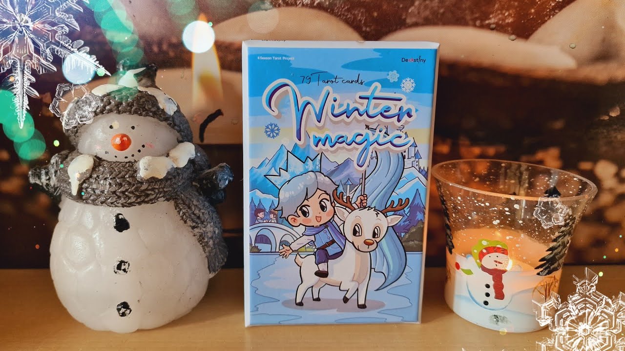 ❄️☃️ Winter magic tarot de Deckstiny, un magnifique tarot sur le thème de l'hiver ☃️❄️