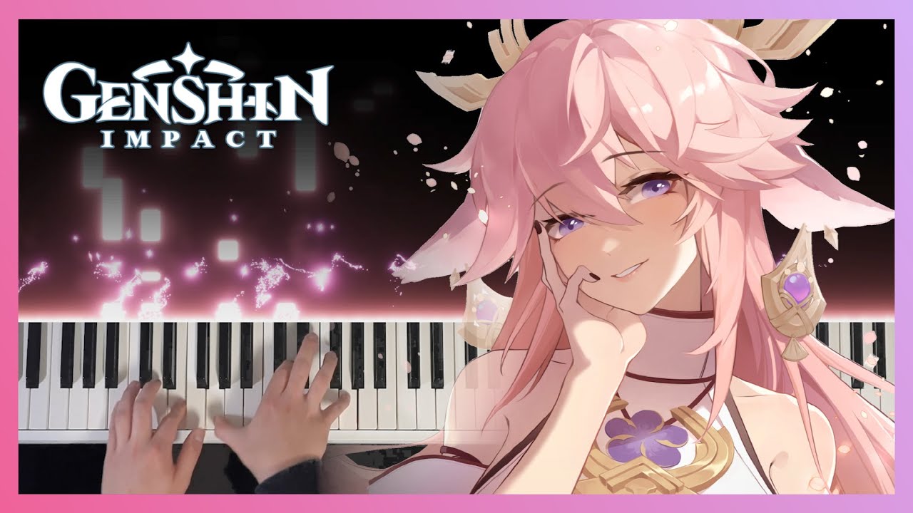 원신 야에 미코 캐릭터 플레이 OST 피아노 연주 | Yae Miko Demo / 八重神子 キャラクター実戦紹介 | Genshin 原神 [Piano Sheet]