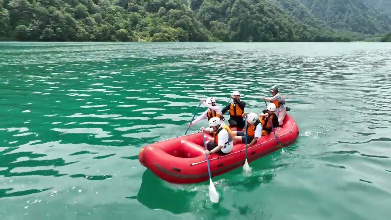 364.ラフトボード ドローン11_Shirakawa-go movie images - Summer | Shirakawa village, Japan