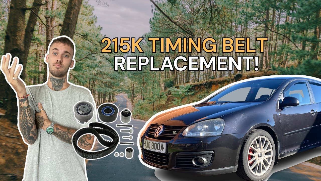 215k MILE MK5 GOLF TDI TIMING BELT REPLACEMENT!