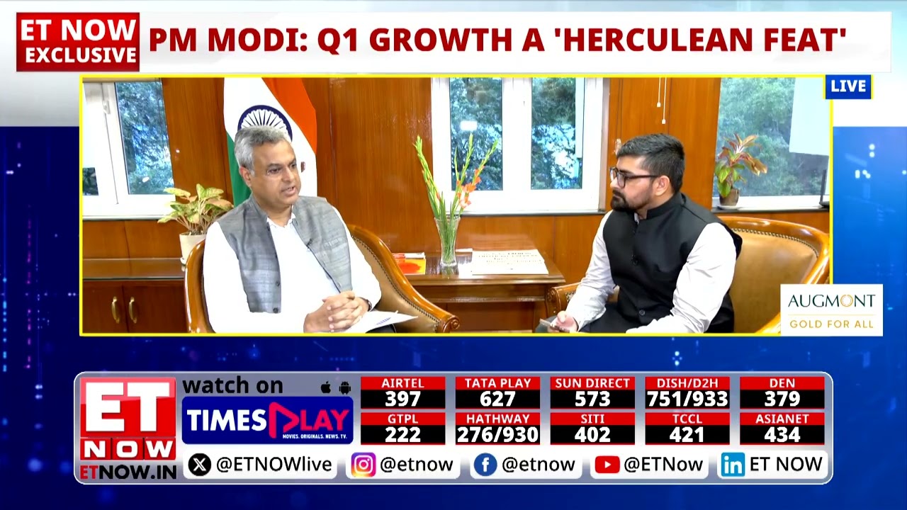 Dr. Saurabh Garg, Secretary, MoSPI | ET NOW Interview | Q1 GDP | MoSPI