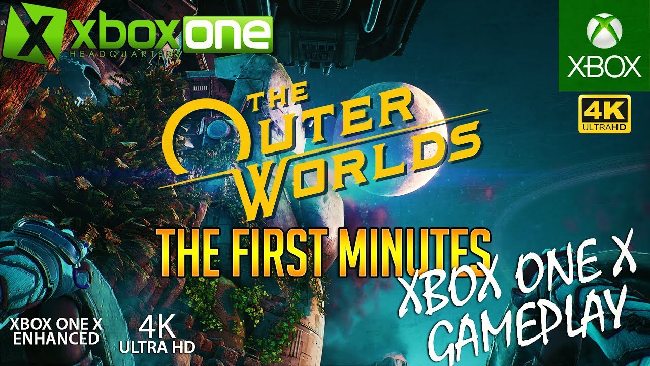 The Outer Worlds Xbox One X 4K Gameplay - The First 40 Minutes in Ultra HD 2160p