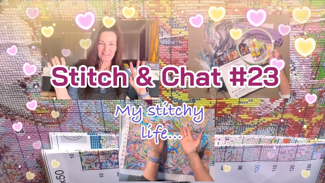 Stitch & Chat #23 - Chat, Updates & New Home Pics! #stitchalong #crossstitch #wattobizz