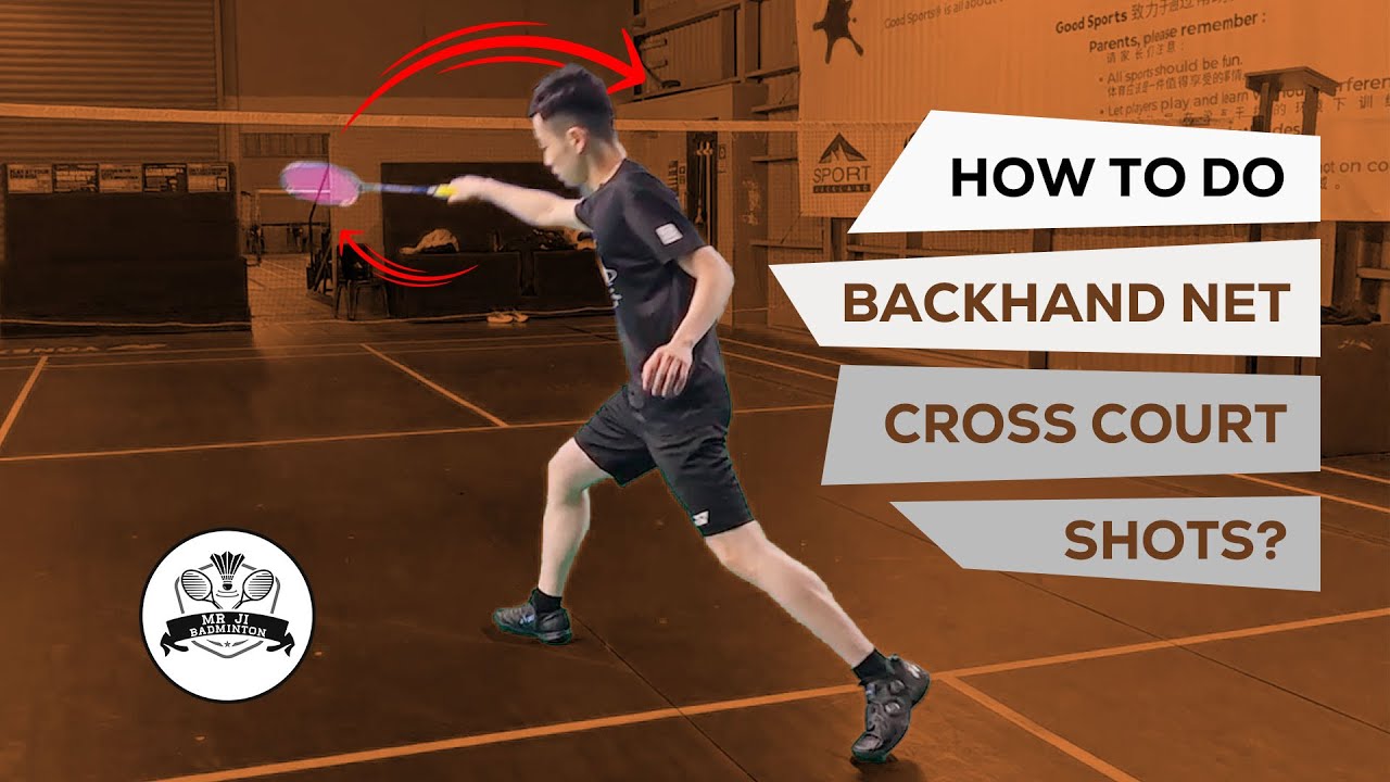 How to do backhand net cross court shots?