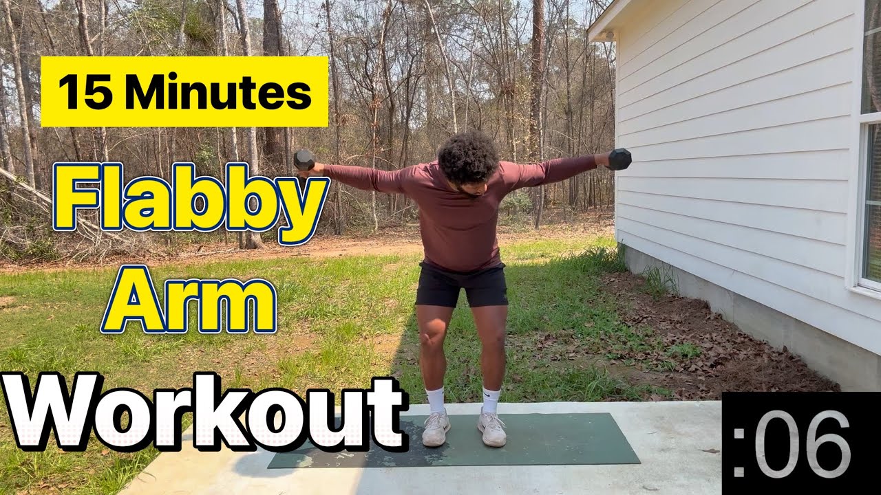 Flabby Arm Dumbbell Workout ( At Home )