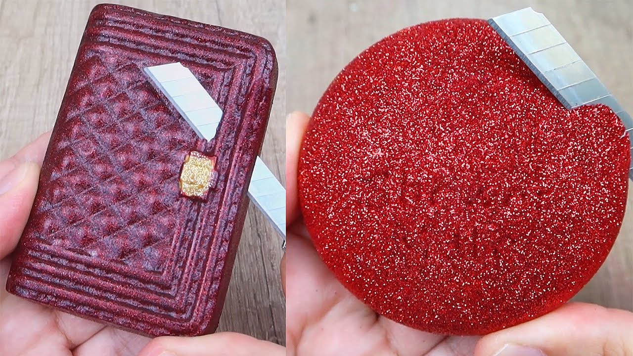 Relaxing Soap Cutting ASMR. Satisfying Soap and lipstick cutting. Corte de jabón - 1091