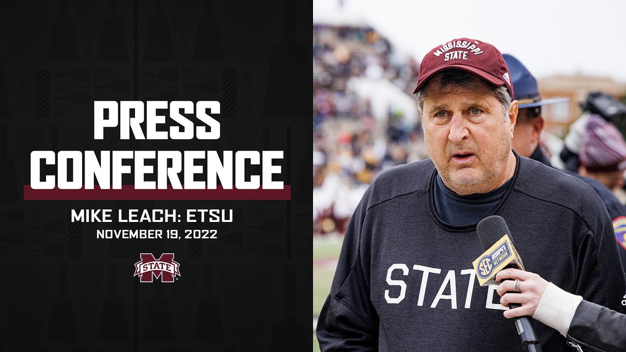FOOTBALL | MIKE LEACH ETSU POST-GAME PRESS CONFERENCE
