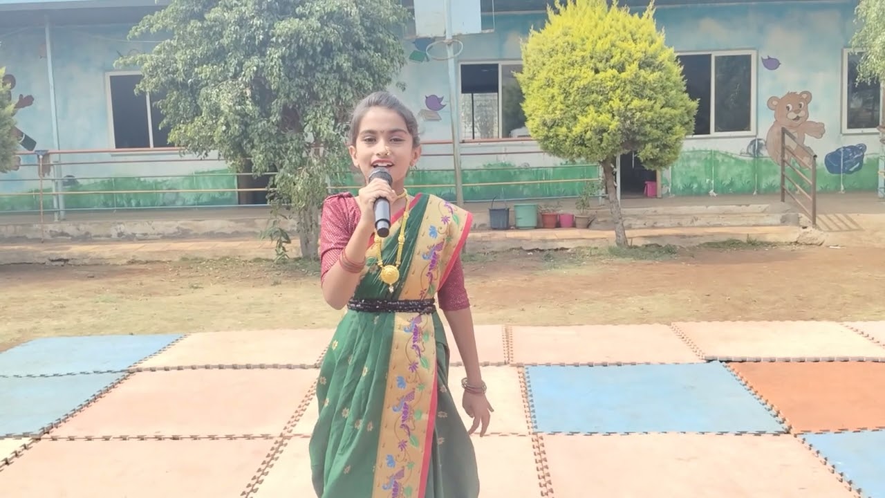 Powada for Chatrapati Shivaji Maharaj Jayanti celebration by Rising Stars School Alandi students 