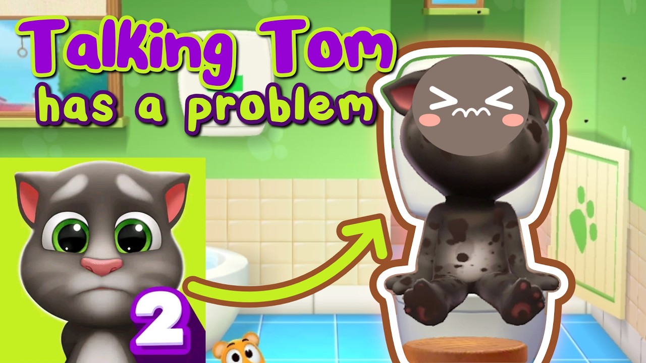 Talking Tom has a Stomach Problem! 💩😖 My Talking Tom 2