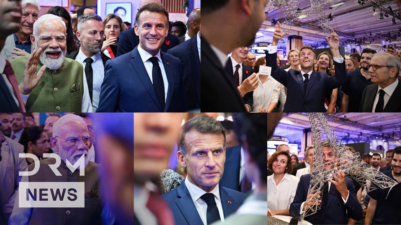 FULL VISIT: Macron, Modi and Lebanese PM Explore Robotics and AI at VivaTech 2026 in Paris | AI1N