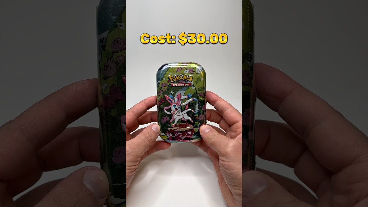Pokemon Card Sylveon Mini Tin Opening