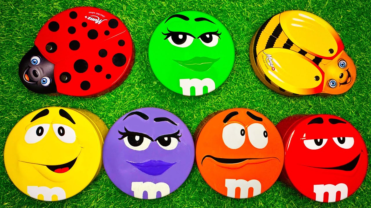 Satisfying Video | MEGA Unboxing Rainbow M&M'S, Skittles and Munz Candy From Surprise Boxes ASMR