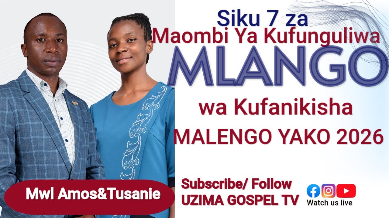 DAY 01: KUFUNGULIWA MLANGO WA KUFANIKISHA MALENGO YAKO || Mwl Amos & Tusanie