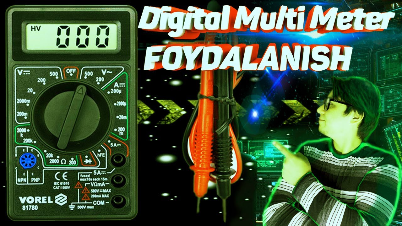 MultiMeter,Tester,Pribordan Foydalanish