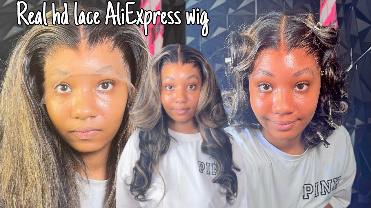 13x6 balayage highlights body wave lace front wig install | wowangel aliexpress