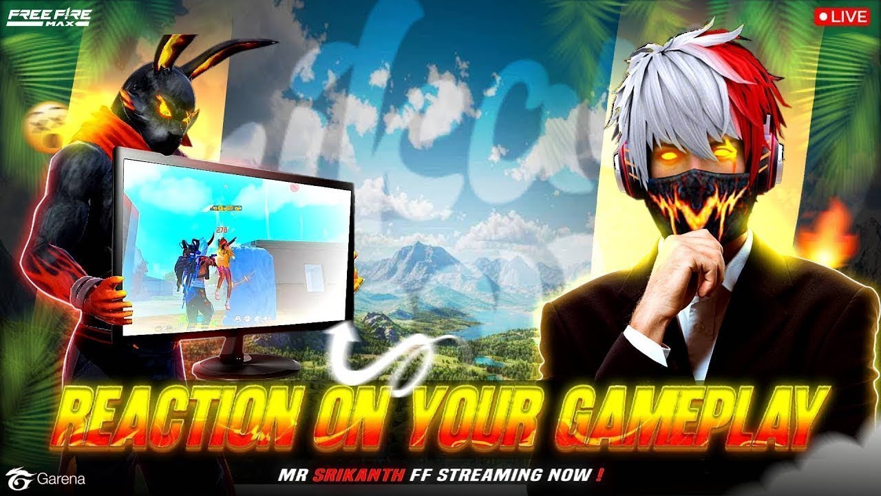 FACECAM REACTIONS 🤯 ON YOUR RAMP GAMEPLAY 😍 FREE FIRE LIVE TELUGU || MR SRIKANTH IS LIVE #freefire