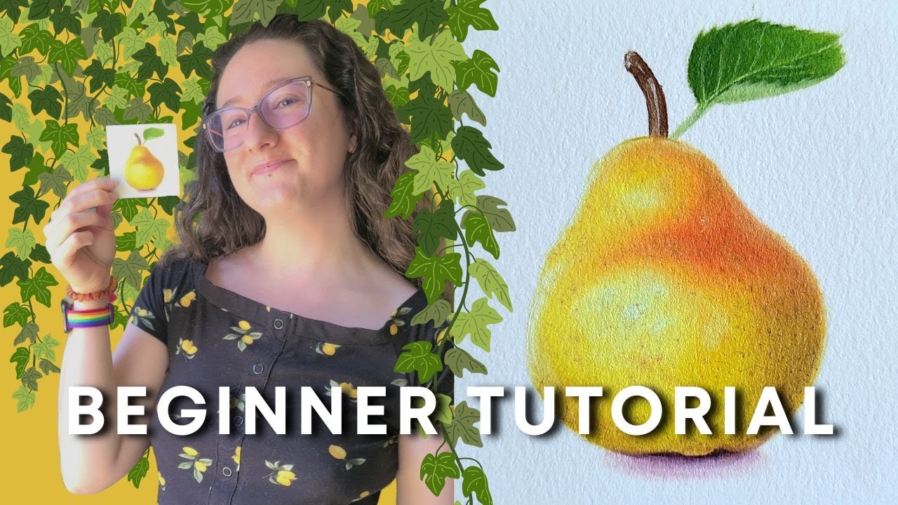 Oil Paint With Me | Beginner Tutorial | Pear Still Life | Alla Prima