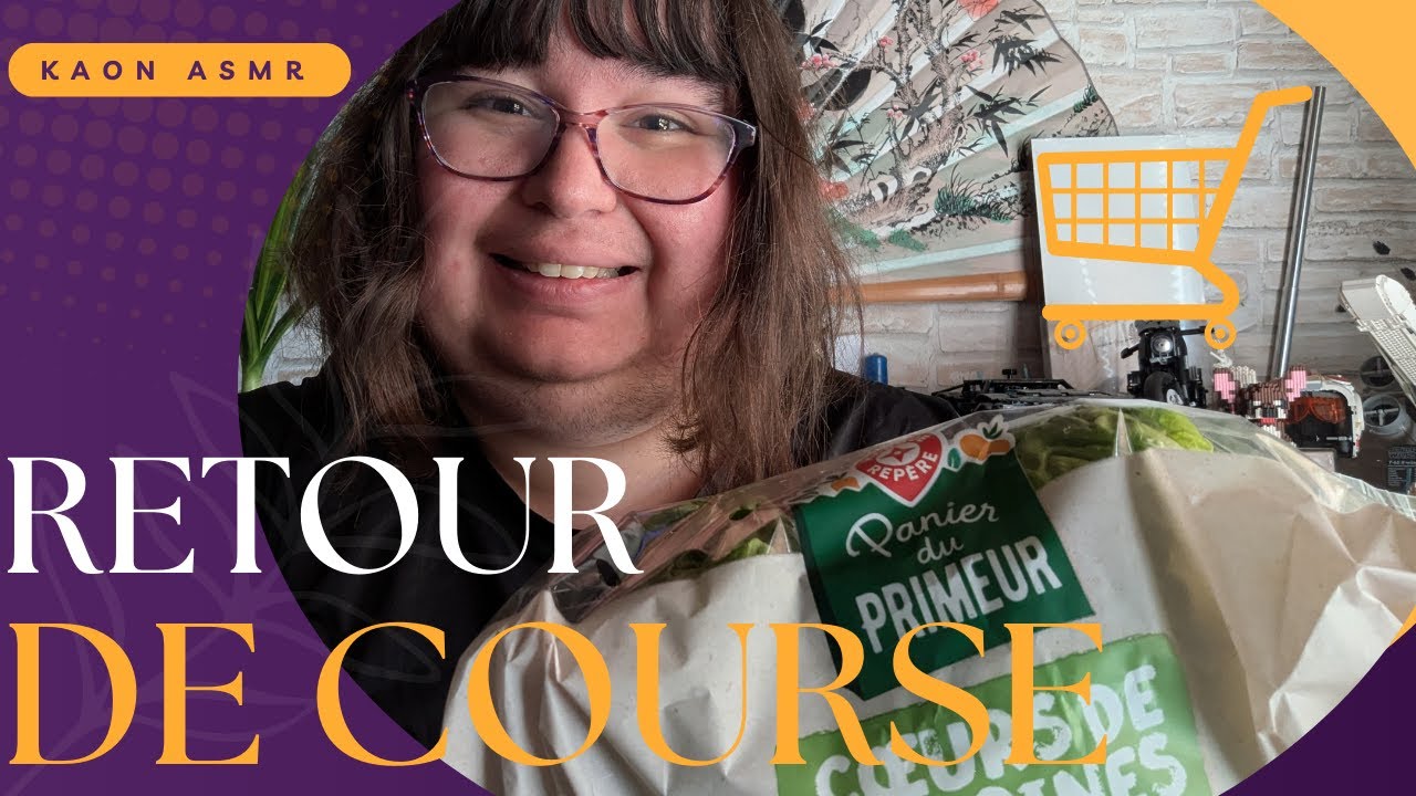 #asmr 1 HEURE retour de course 🛒