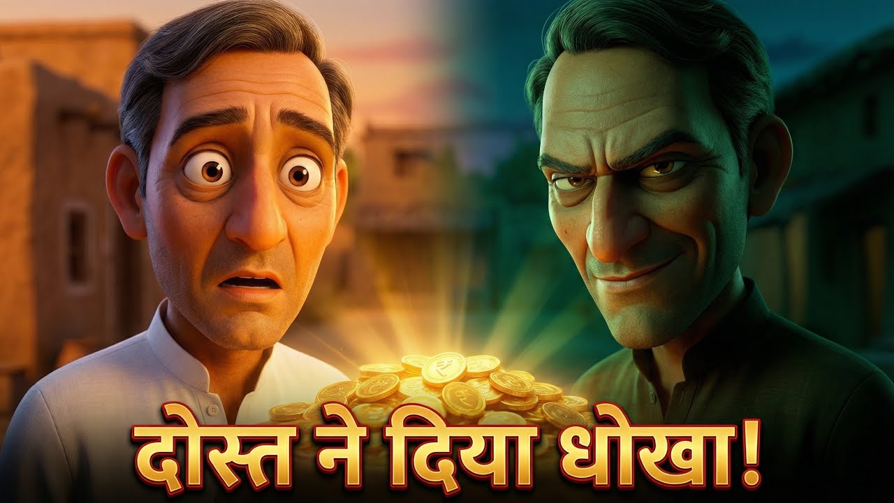 पंचतंत्र कहानी: ९ दोस्त ने दिया धोखा! | धर्मबुद्धि और पापबुद्धि | Hindi story
