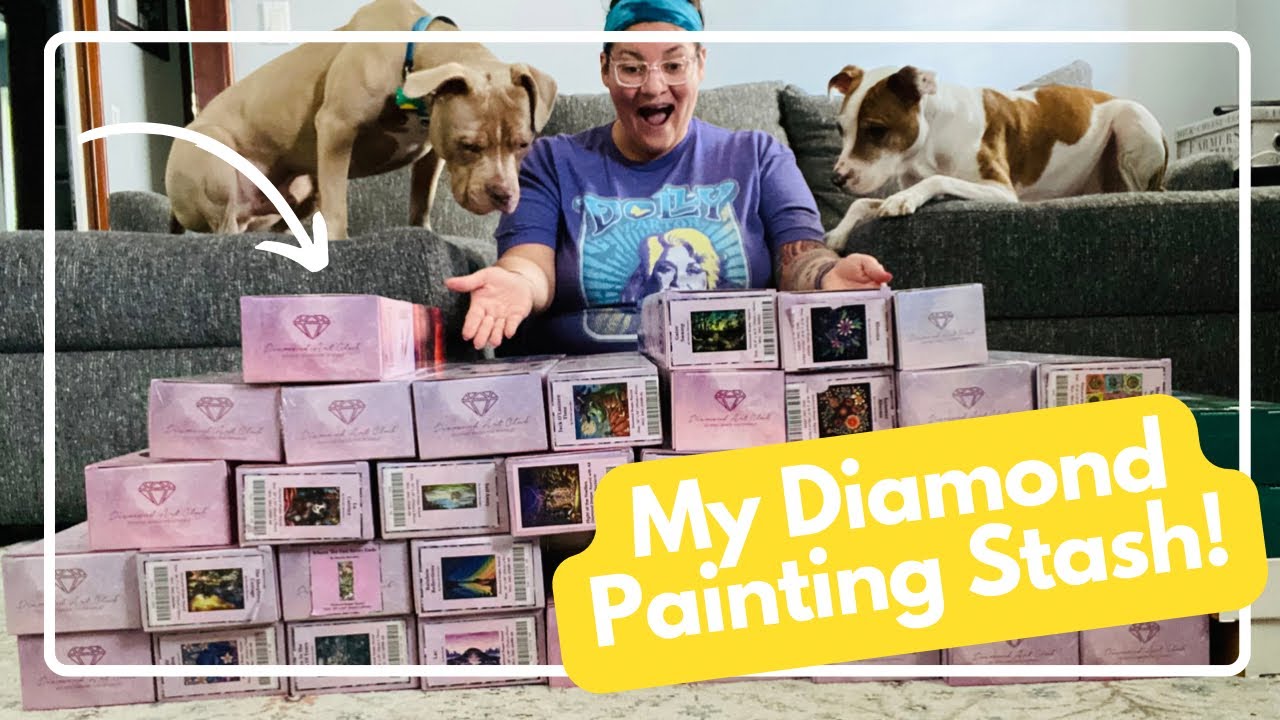 My Diamond Painting Stash.... so far! 🙃