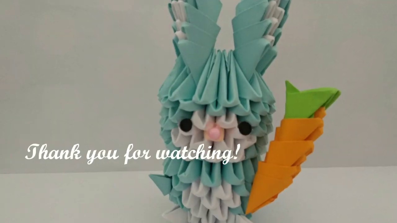 Origami 3d 🐰🐇🥕 Cute bunny and 🥕 making | Tatlı tavşan ve 🥕 yapımı | Faaliyet TV