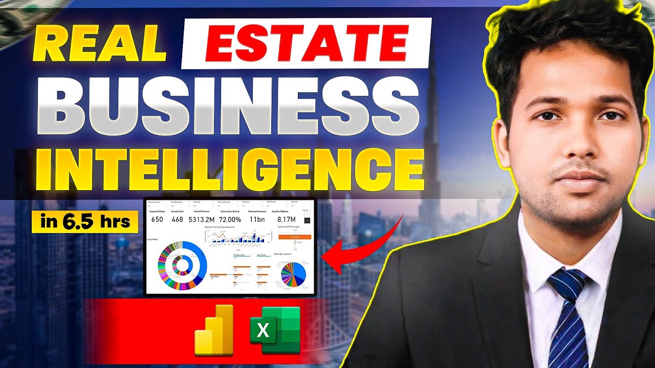 Become Business Analyst of Real Estate using Power BI | Power BI Work in Real Estate | Excel Work