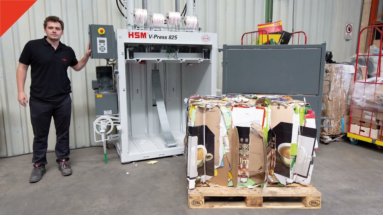 Effiziente Abfallverdichtung mit der HSM V-Press 825 plus | Bedienvideo