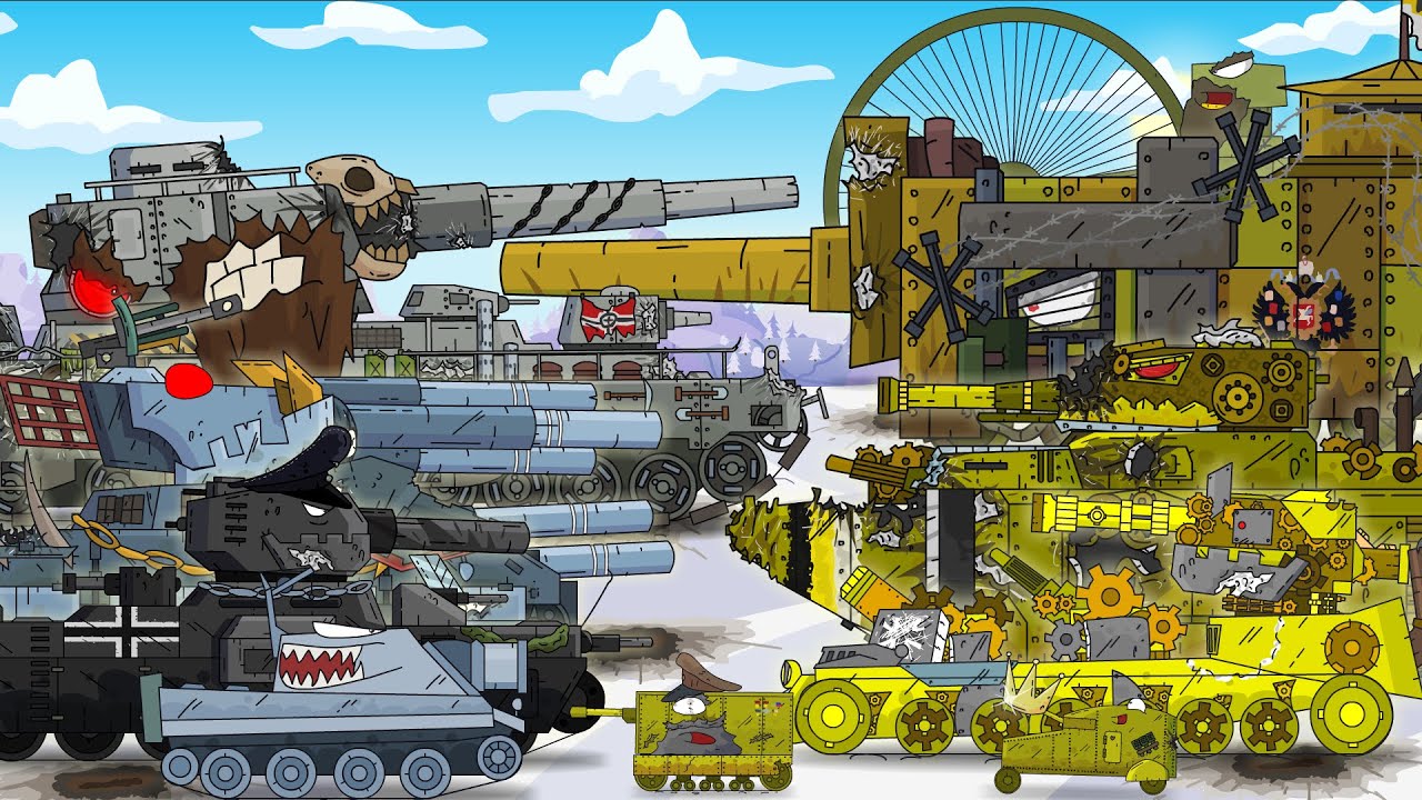 ALL EPISODES ABOUT Monsters of the Russian Empire - Cartoons about tanks