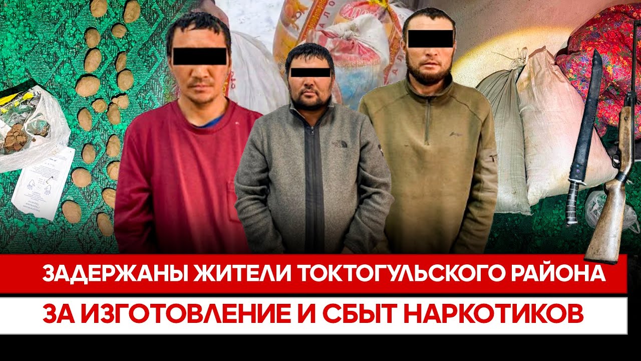 Задержаны жители Токтогульского района за изготовление и сбыт наркотиков