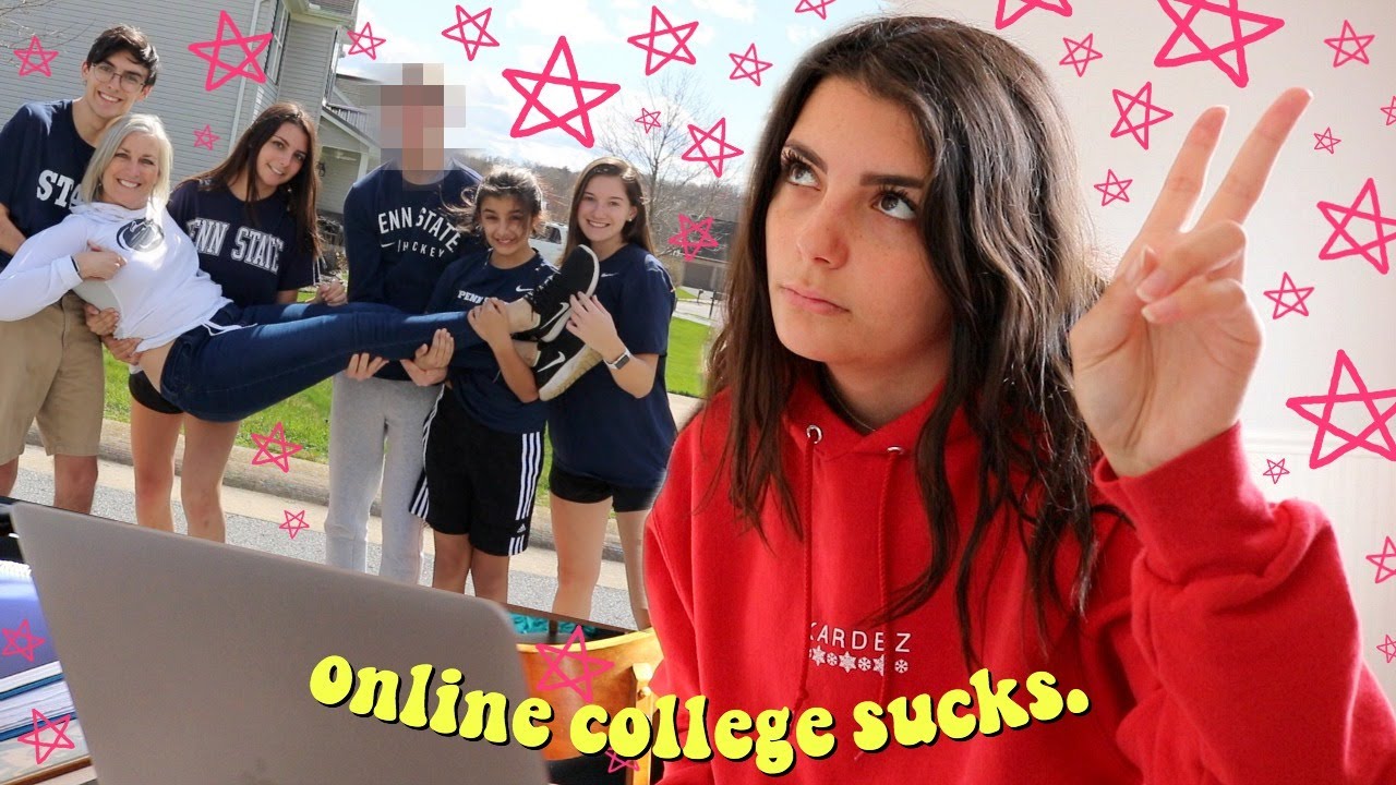 a wild college day in my life vlog *online classes from home edition*