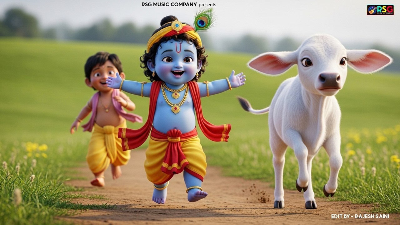 छोटी छोटी गैया छोटे छोटे ग्वाल। Choti Choti Gaiya Chote Chote Gwal। #kanha #krishna #krishnabhajan