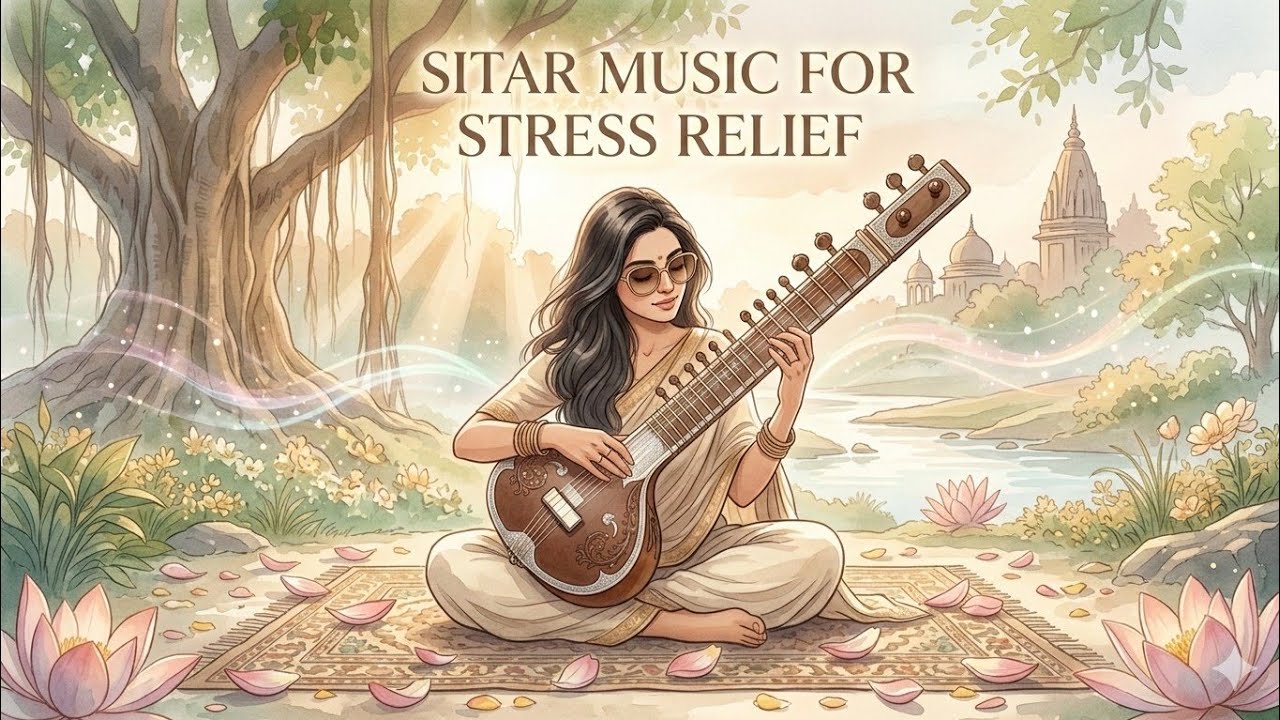 Indian Sitar Music for Stress Relief | Calm Mind, Deep Relaxation & Mental Peace