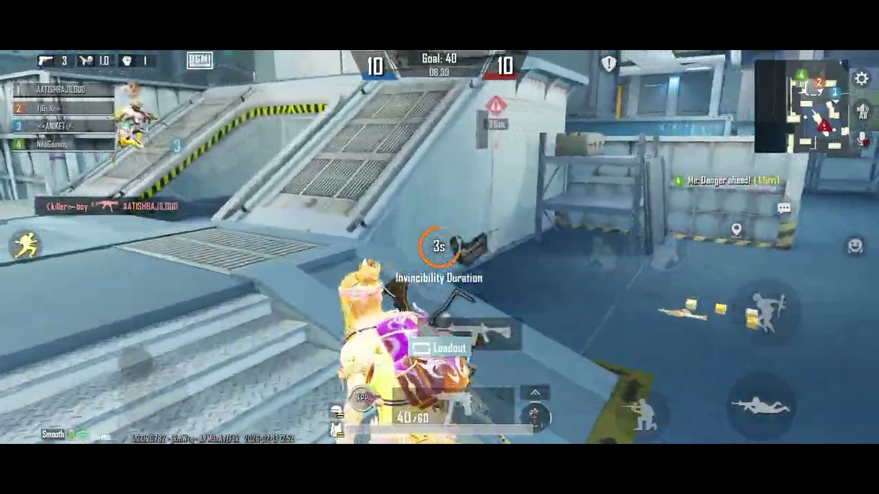 Crown lobby Ranked Arena #bgmi #crown #random #player #fighting #gameplay #viralvideo  