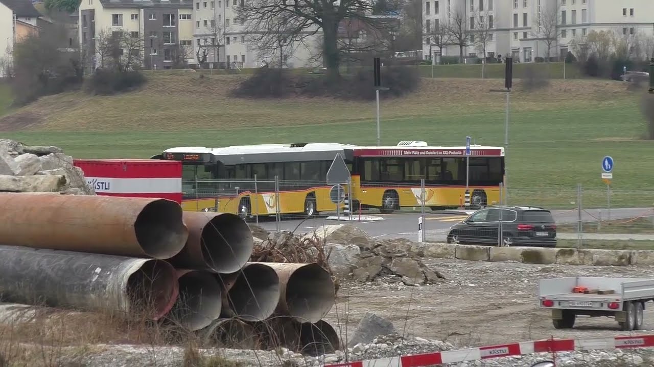 Car Postal: Laupen - Bösingen Tuftera déviation 2025.02