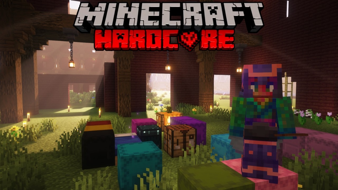 Building Bamboo Roofs in Hardcore Minecraft