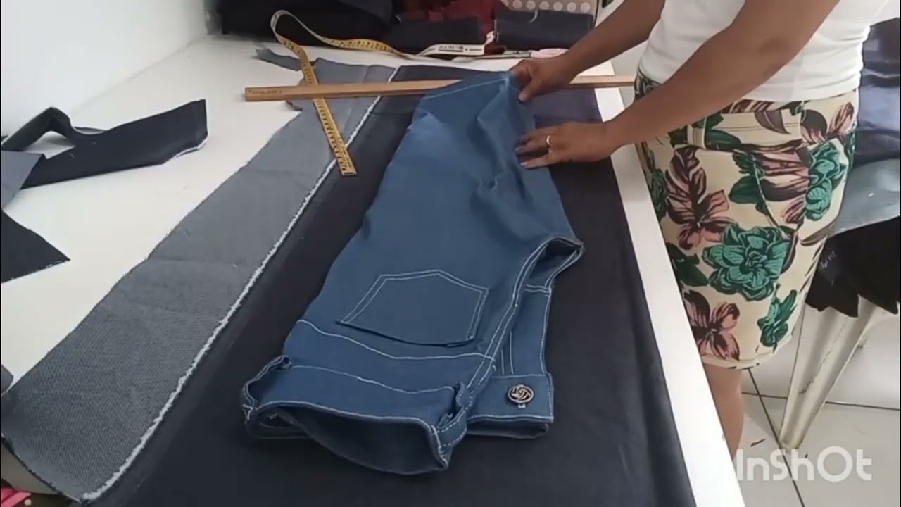 Fazendo Calça Jeans Usando Outra Como Modelo - Parte 02 Curso Básico de Costura Para Iniciantes 